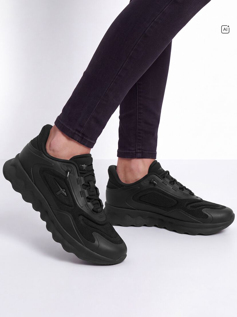 Sneaker - zwart, BLACK, hi-res