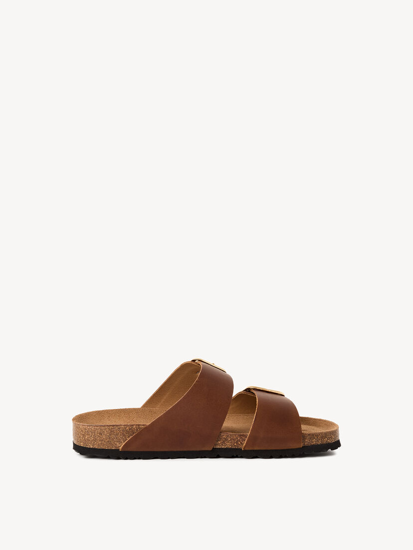 Leren Slipper - bruin, COGNAC PULL-UP, hi-res