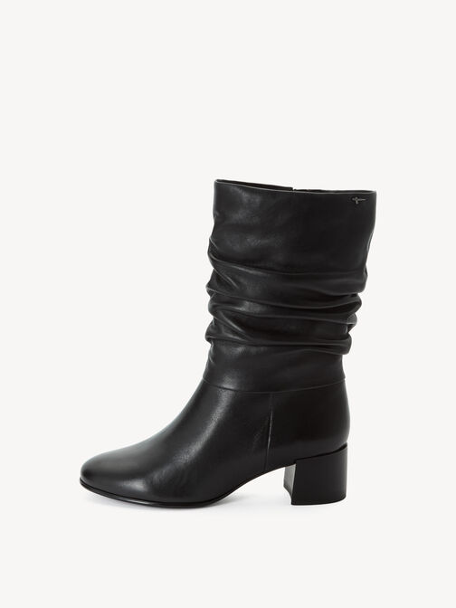Stivaletti, BLACK LEATHER, hi-res