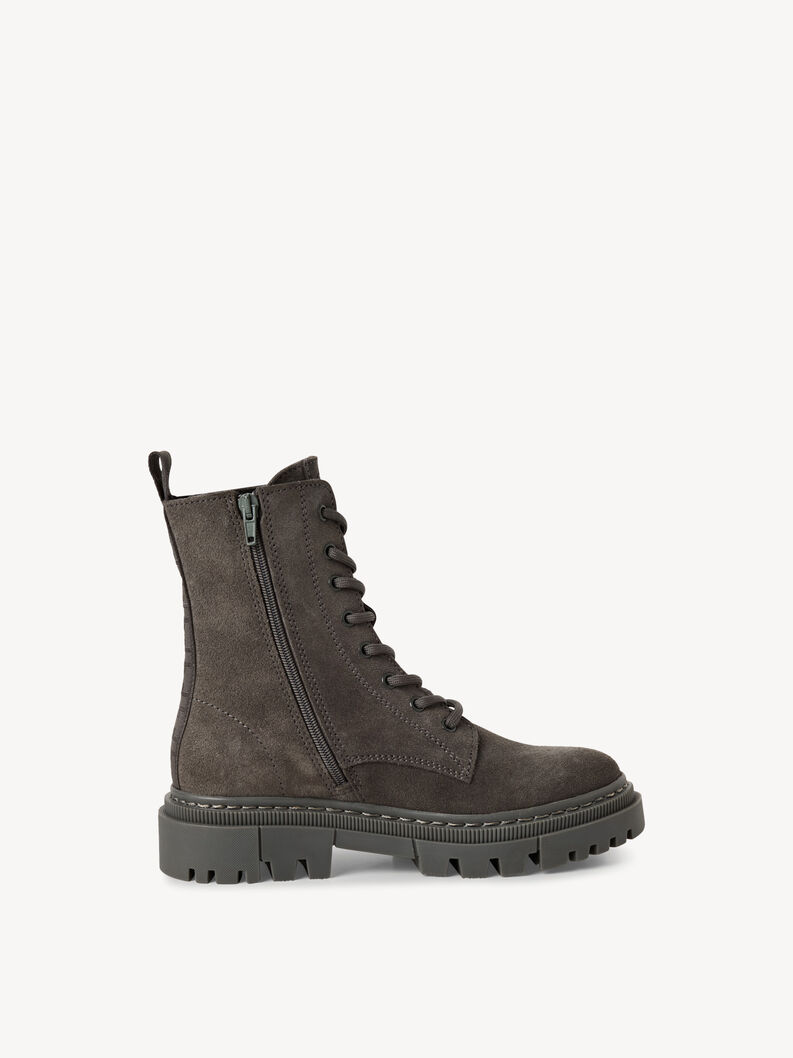 Lederstiefelette - grau, ANTHRACITE, hi-res