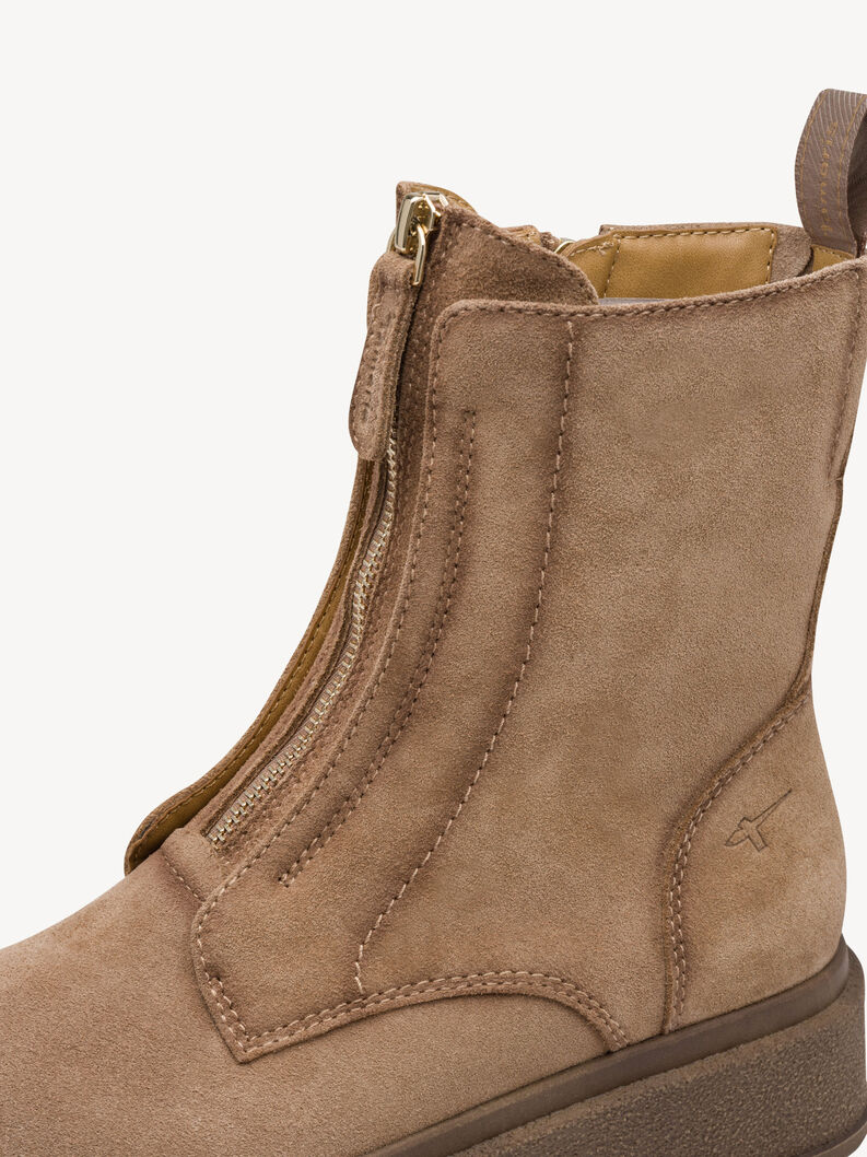 Bottine en cuir - beige, SAND, hi-res