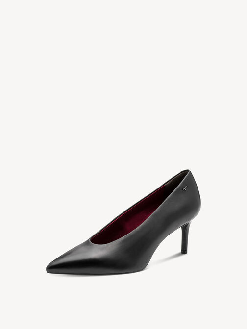 Escarpin, BLACK LEATHER, hi-res