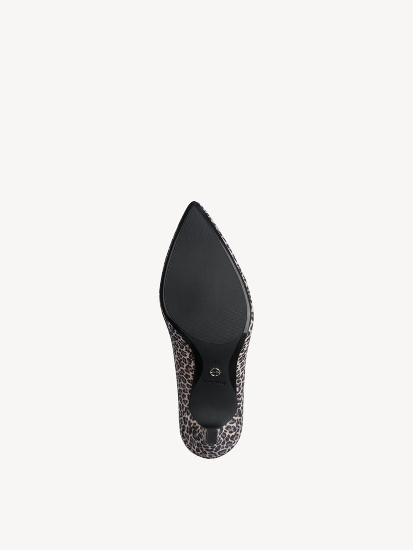 Leren Pumps - bruin, LEOPARD, hi-res