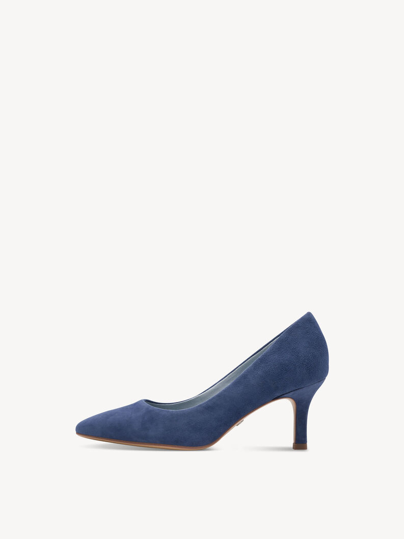 Lederpumps - blau, BLUE, hi-res