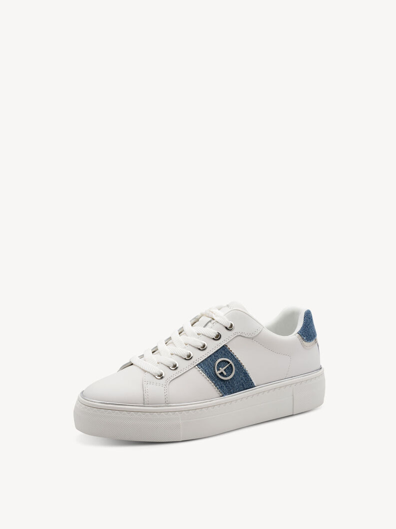 Sneaker - wei&szlig;, WHITE/DENIM, hi-res