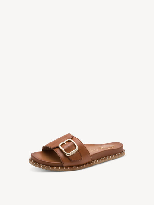 Mule, COGNAC NAPPA, hi-res