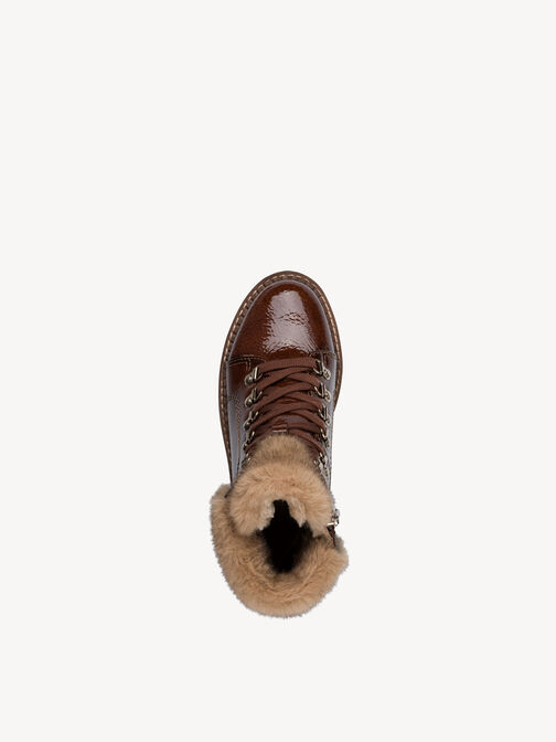 Bootie, BROWN PATENT, hi-res