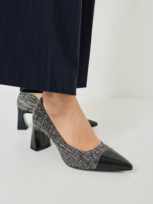 Pumps, BLACK/WHITE, hi-res
