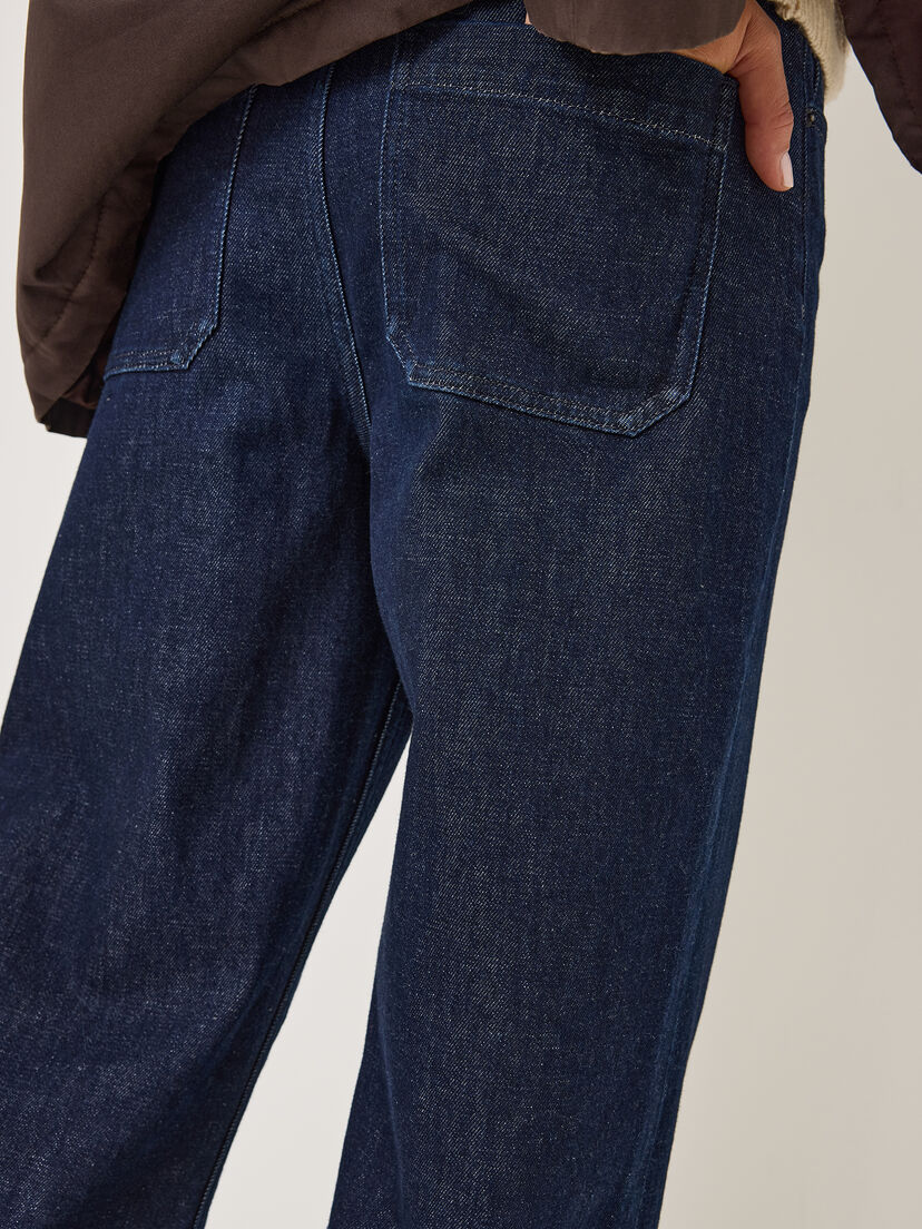 Jeans - blauw, Dark Blue Denim, hi-res