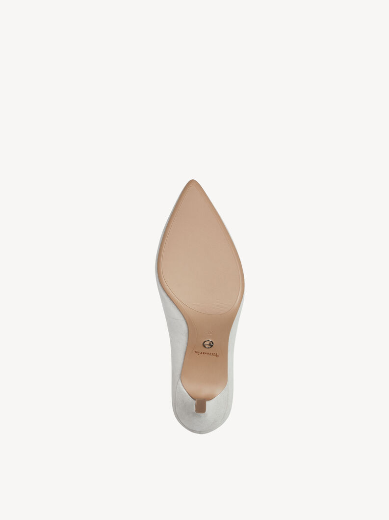 Lederpumps - silber, SILVER, hi-res