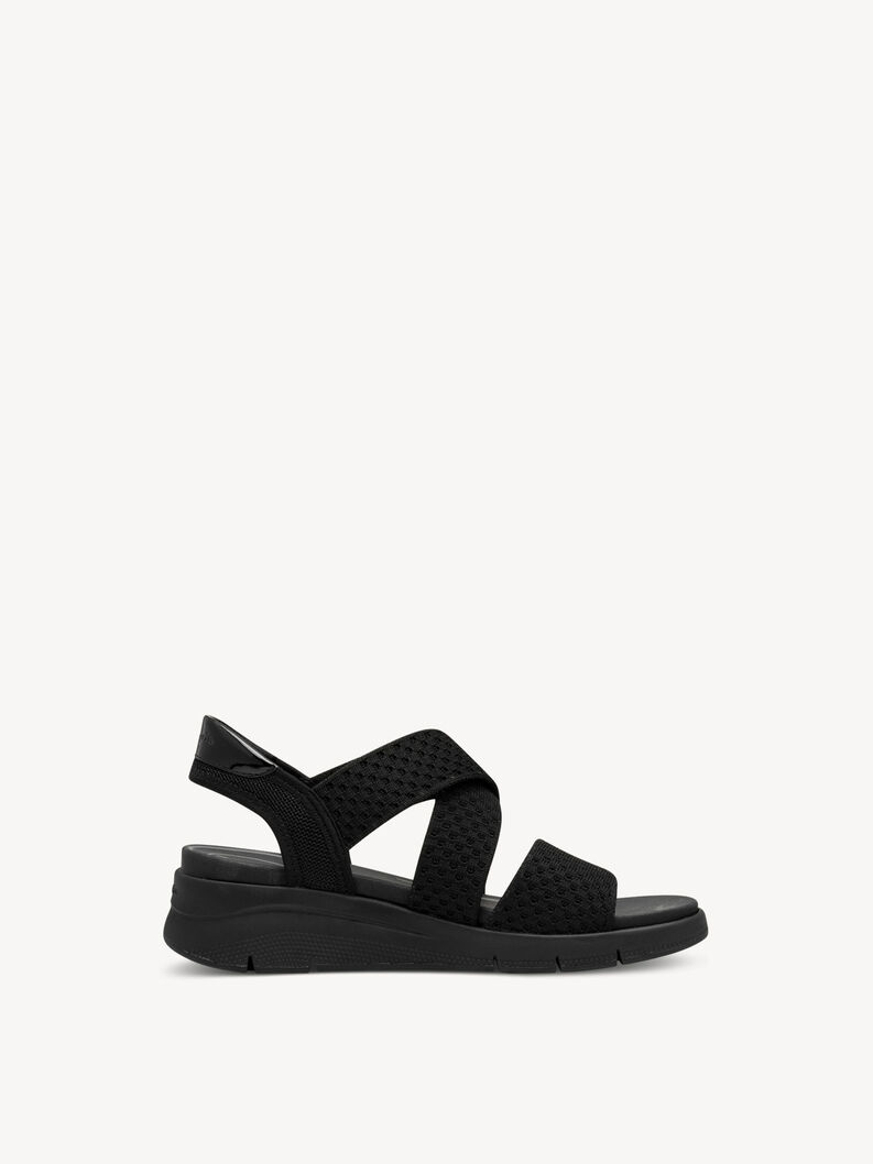 Heeled sandal - black, BLACK UNI, hi-res