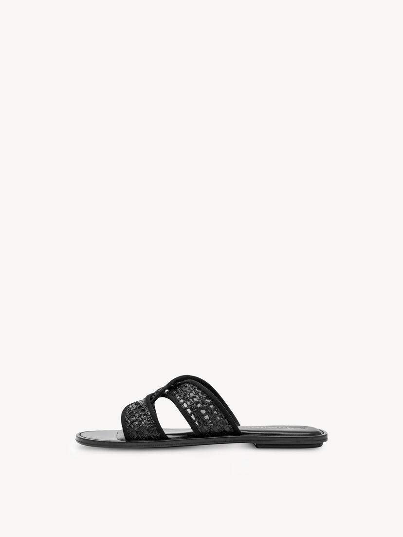 Slipper - zwart, BLACK, hi-res
