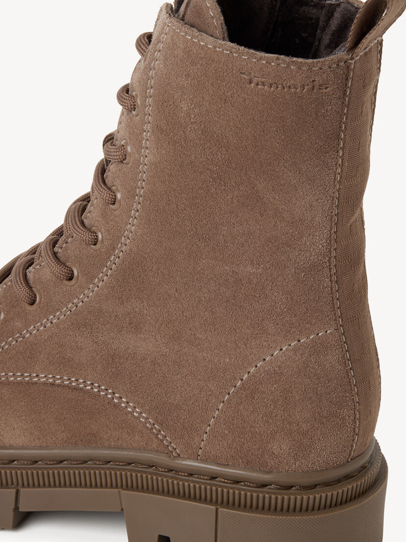 Leren Enkellaarsje - beige, TAUPE, hi-res