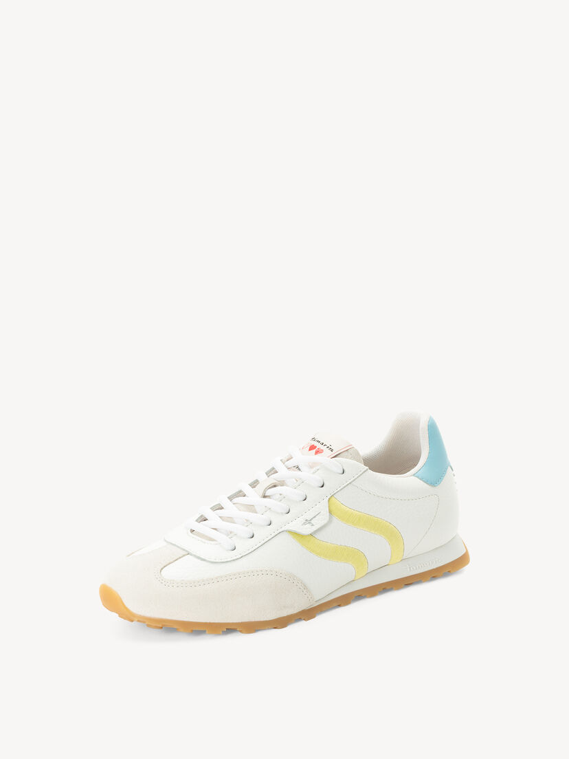 Leren Sneaker - wit, WHITE COMB, hi-res