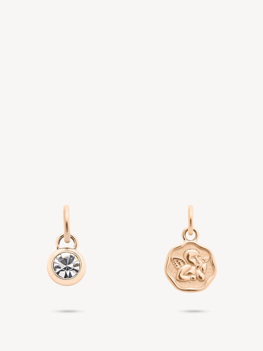 Charms-set, ros&eacute;gold, hi-res