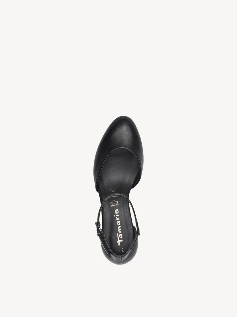 Pumps, BLACK LEATHER, hi-res