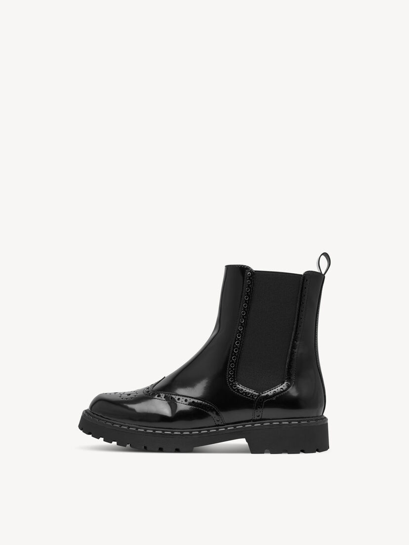 Chelseaboot - zwart, BLACK, hi-res