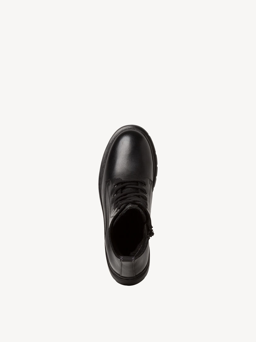Enkellaarsje - zwart warme voering, BLACK, hi-res