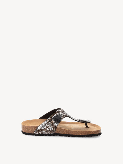 Pantolette, BLACK/SNAKE, hi-res