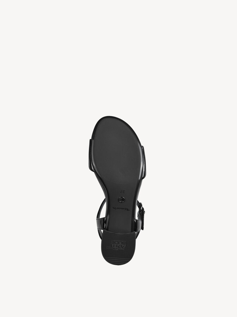 Sandale &agrave; talon - noir, BLACK PATENT, hi-res