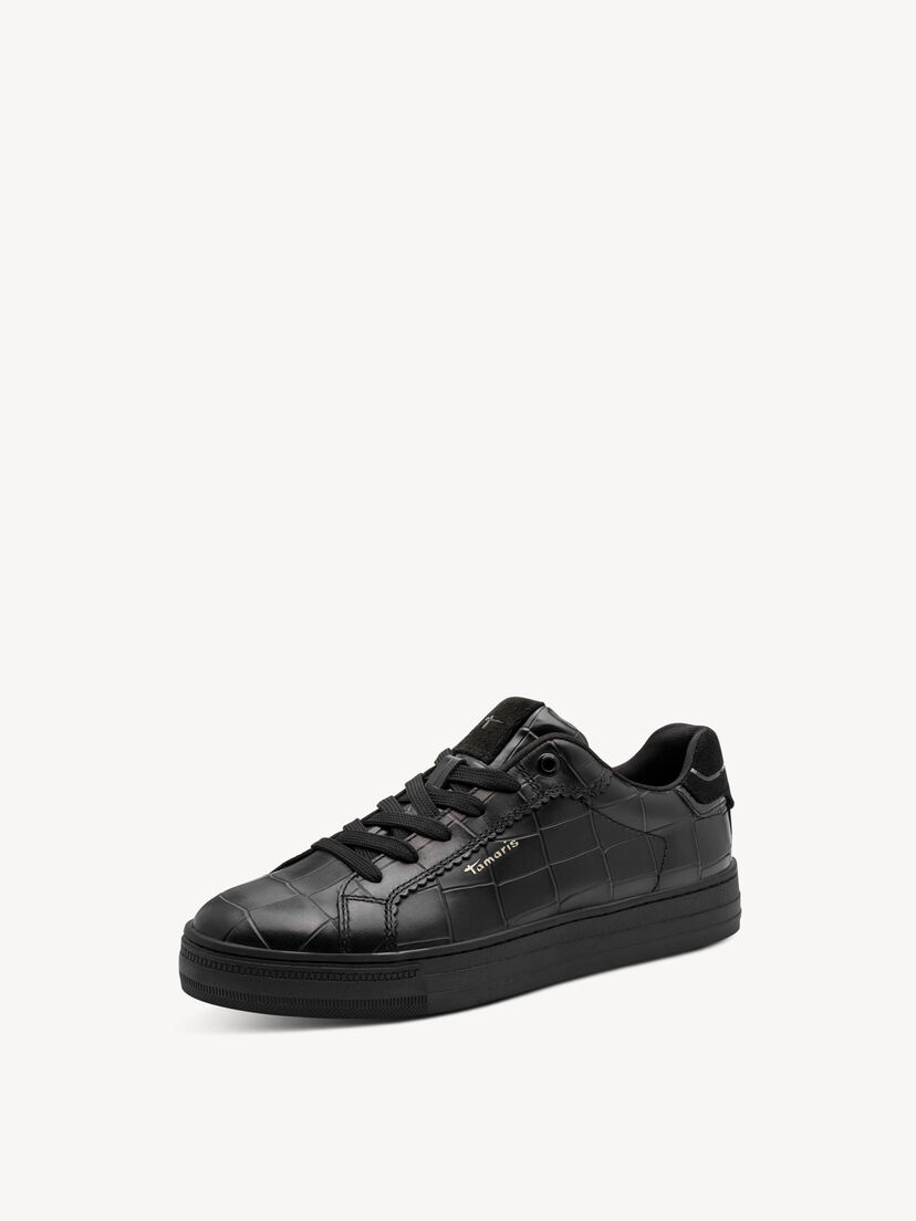 Sneaker - zwart, BLACK CROCO, hi-res