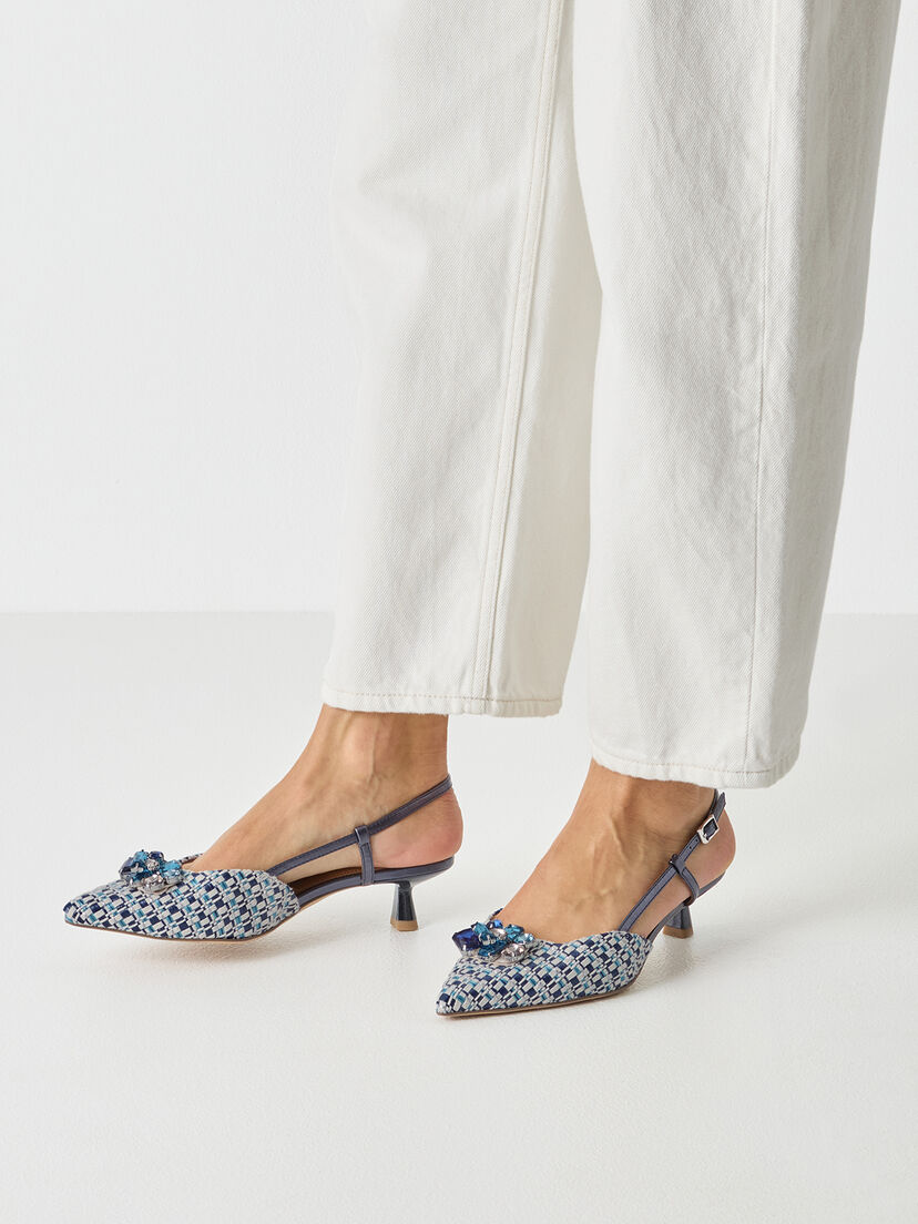 Slingpumps - blauw, BLUE COMB, hi-res