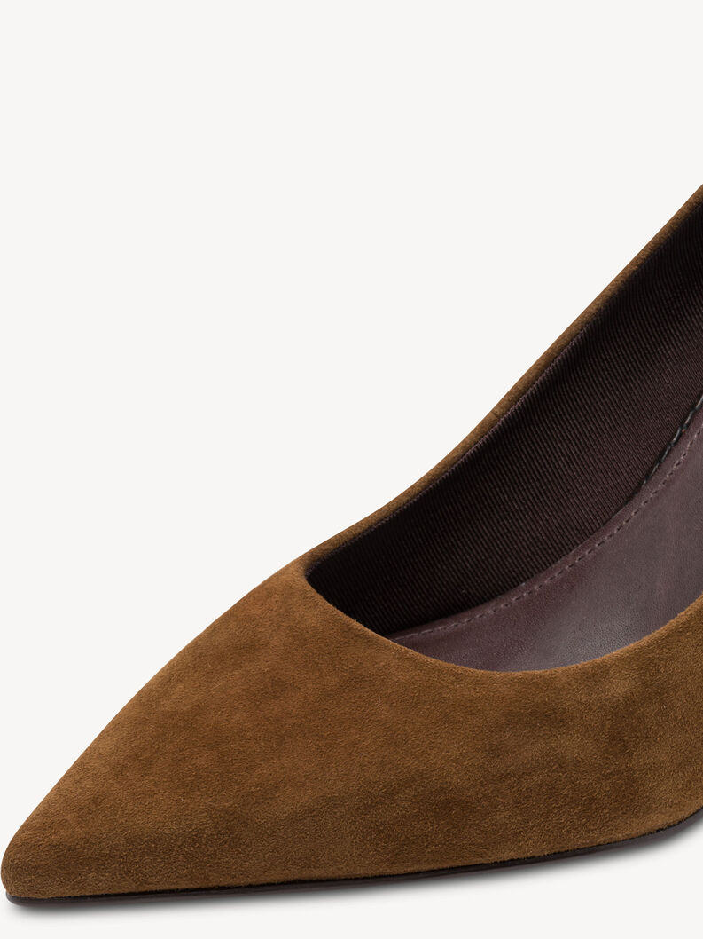 Leather Pumps - brown, COGNAC COMB, hi-res