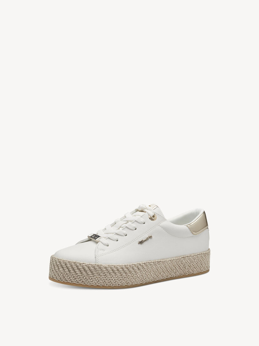 Sneaker - wit, WHITE/GOLD, hi-res