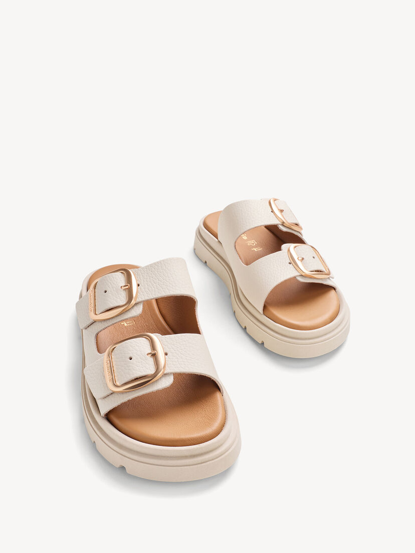 Leren Slipper - beige, IVORY LEATHER, hi-res