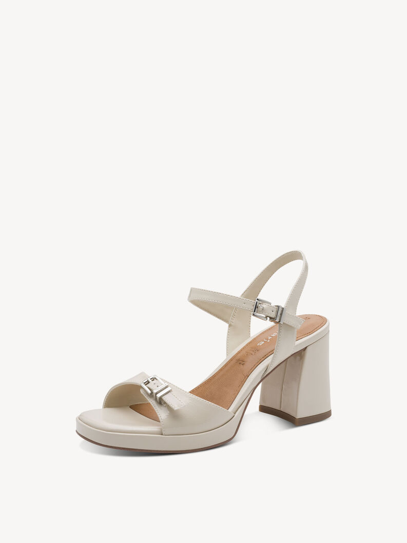 Sandale &agrave; talon - beige, IVORY, hi-res
