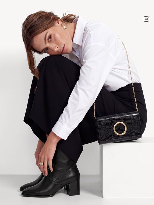 Enkellaarsje, BLACK LEATHER, hi-res