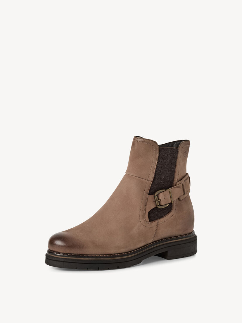 Leren Chelseaboot - beige, TAUPE NUBUC, hi-res