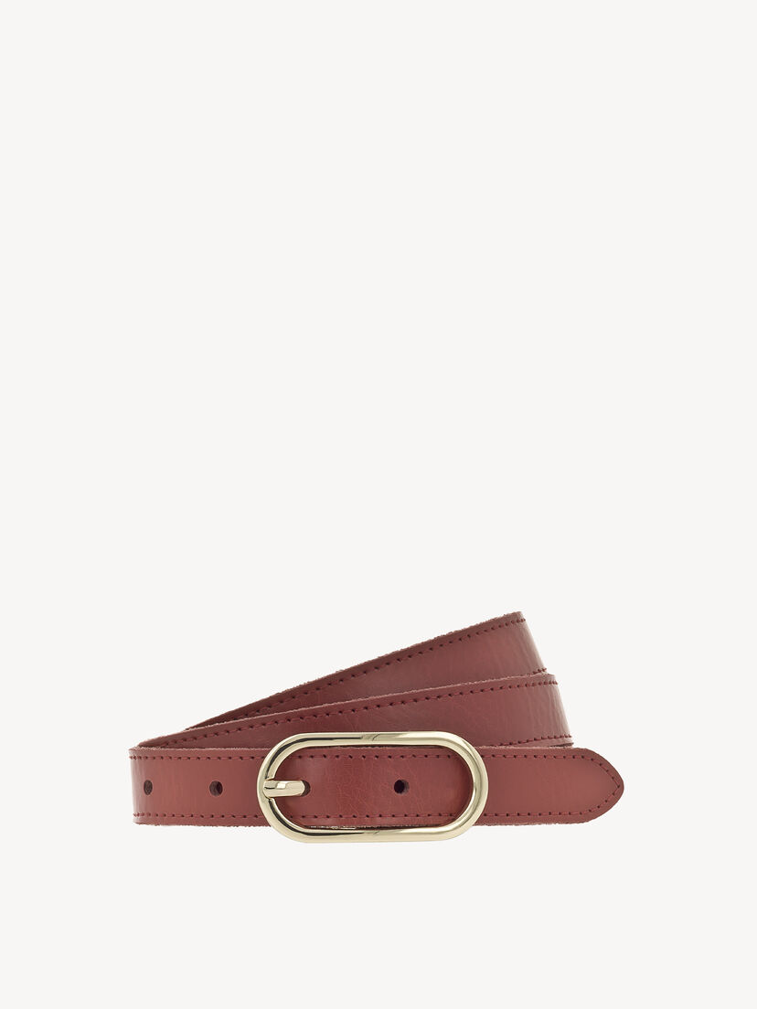 Leren Riem - rood, rood, hi-res