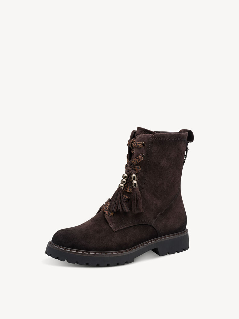 Bottine en cuir - marron, MOCCA, hi-res