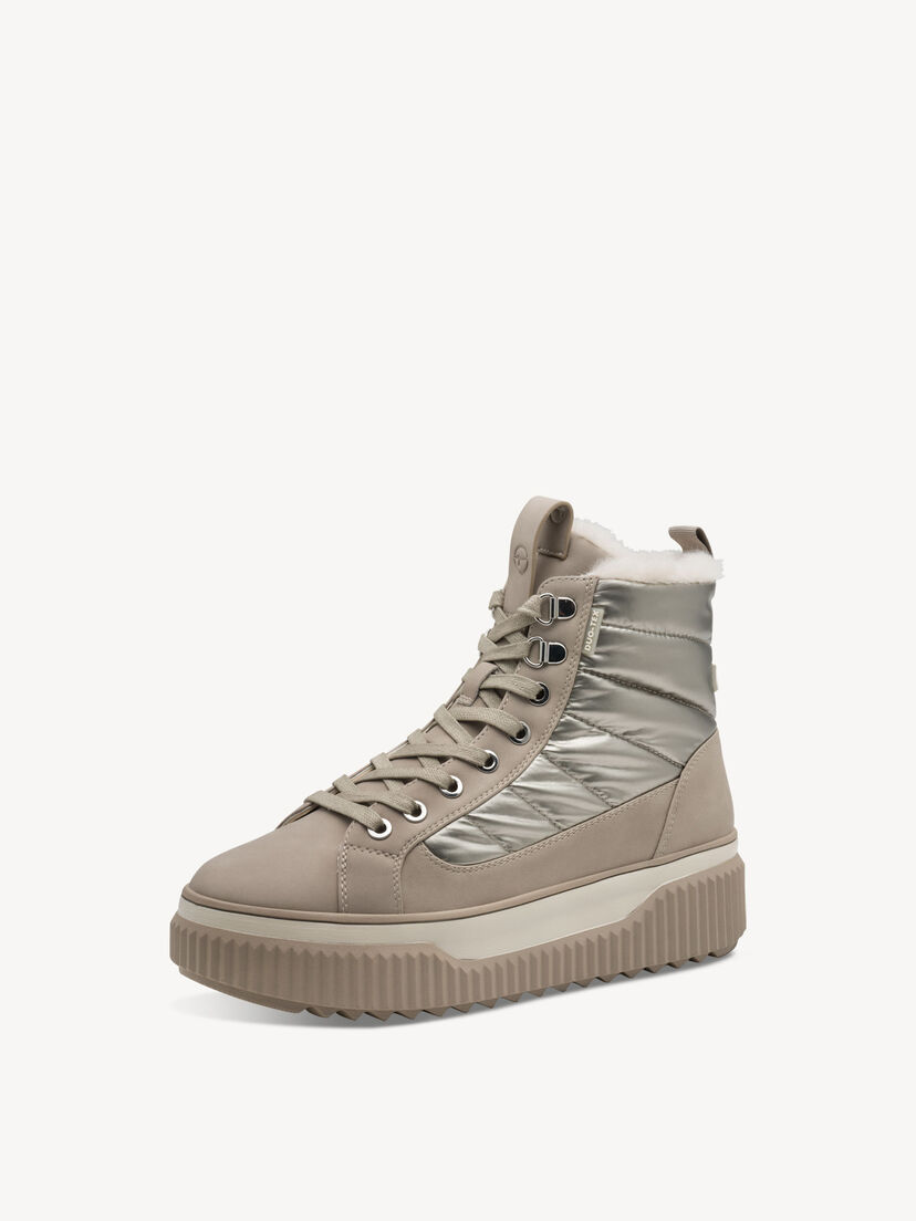 Enkellaarsje - beige warme voering, CHAMPAGNE, hi-res