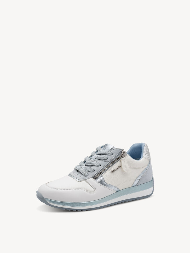 Sneaker - wei&szlig;, WHITE/BLUE, hi-res