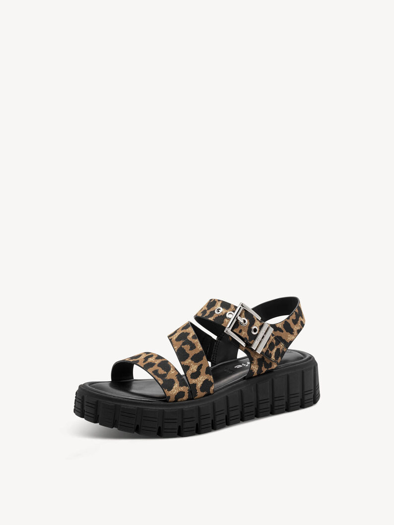 Sandalo - marrone, LEOPARD, hi-res