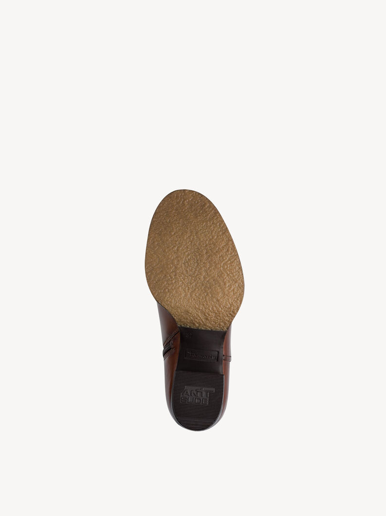 Bottes en cuir - marron, MUSCAT, hi-res