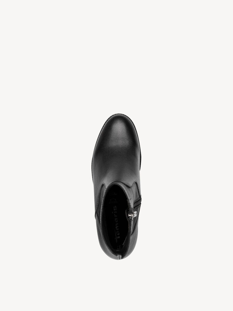 Ankelboots - svart, BLACK LEATHER, hi-res