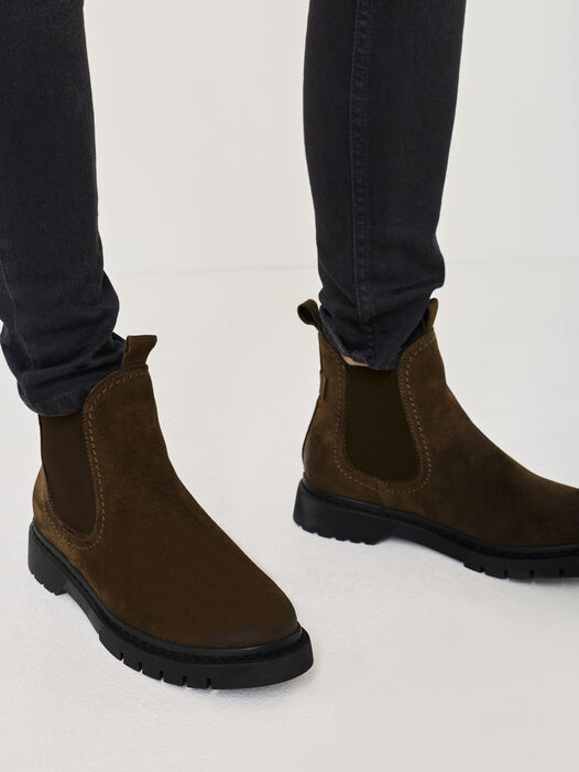 Chelseaboot, OLIVE SUEDE, hi-res