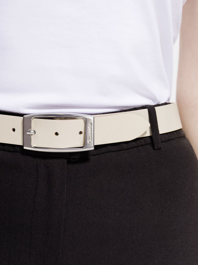 Leren Riem - beige, Vanille, hi-res