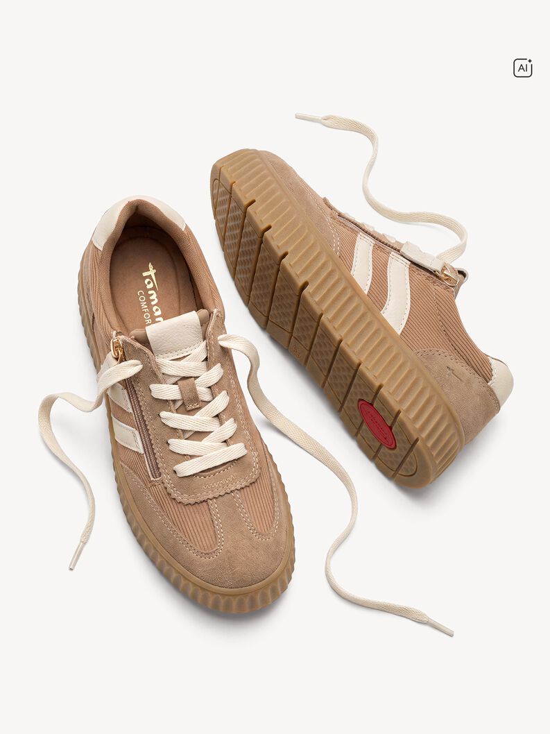 Sneaker - beige, CAMEL/CORD, hi-res