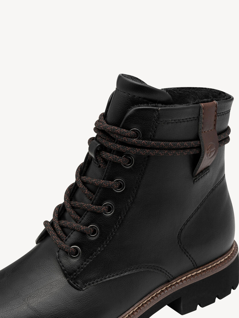 Enkellaarsje - zwart, BLACK, hi-res
