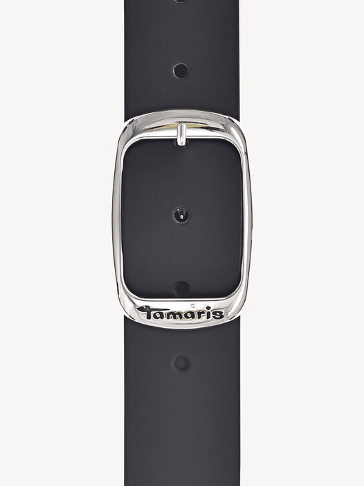 Leren riem, zwart, hi-res