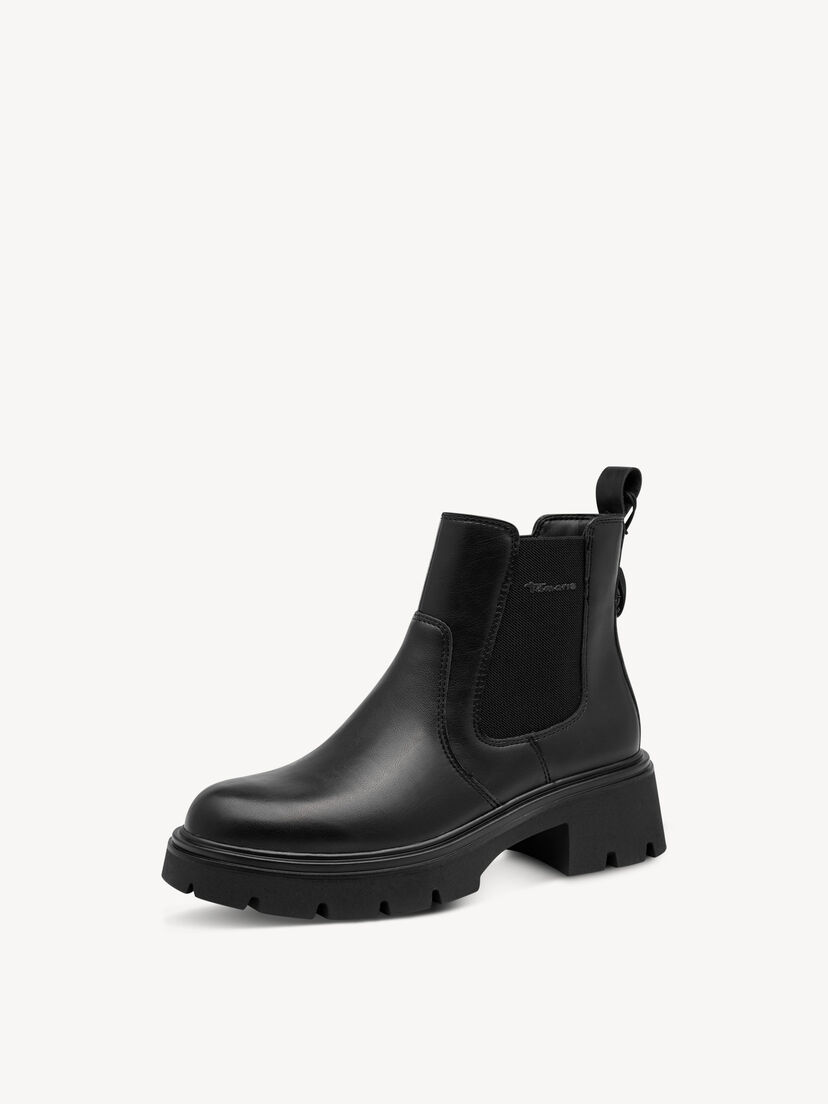 Chelseaboot - zwart, BLACK, hi-res