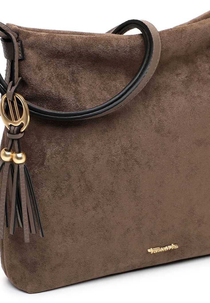 Sac &agrave; bandouli&egrave;re - marron, taupe, hi-res