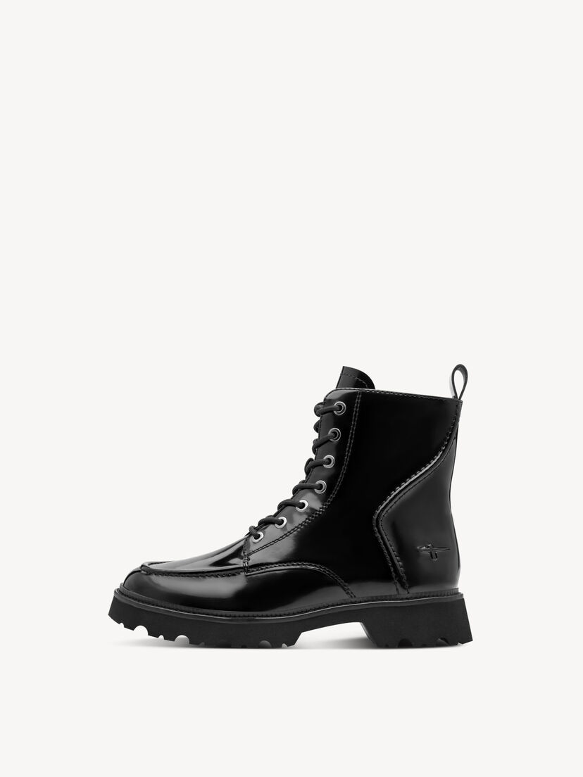 Enkellaarsje - zwart, BLACK, hi-res