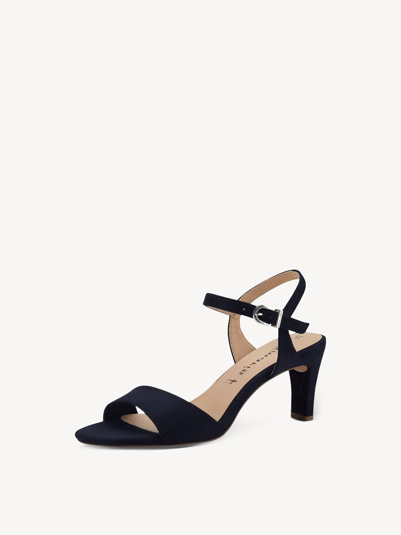 Sandale &agrave; talon - bleu, NAVY, hi-res