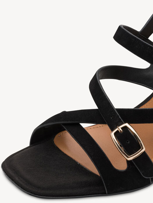 Sandaaltje, BLACK SUEDE, hi-res