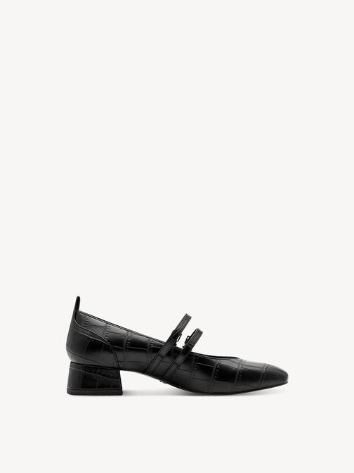 Escarpin, BLACK CROCO, hi-res